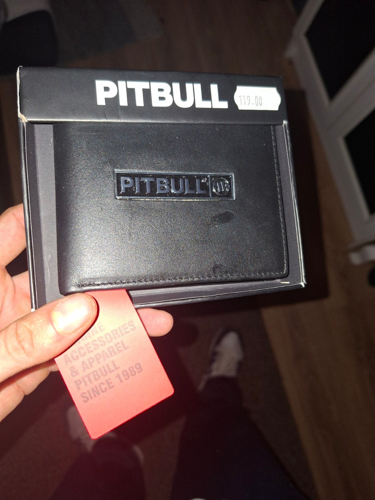 Pitbull lederen portemonnee NIEUW!, Ophalen of Verzenden, Nieuw, Zwart