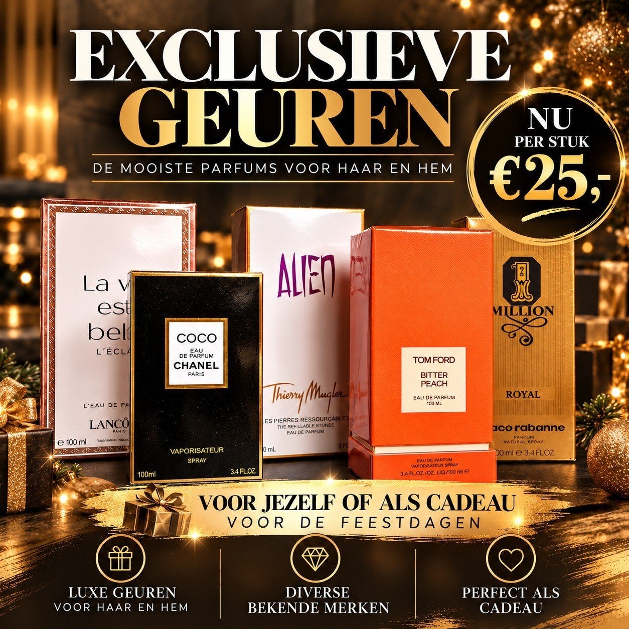 Exclusieve geuren, Ophalen of Verzenden, Nieuw