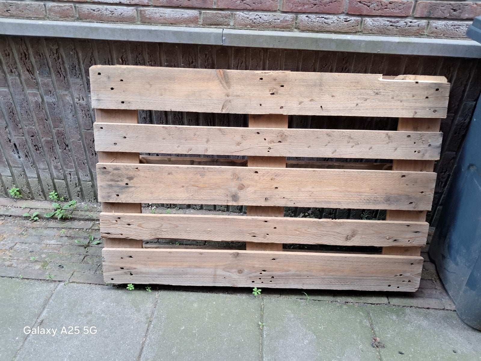 GRATIS Gebruikte houten pallet, Ophalen, Gebruikt, 50 mm of meer, Pallet