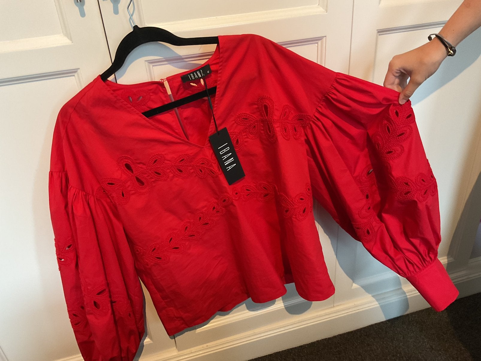 IBANA  rode blouse maat 42 nieuw, Ophalen of Verzenden, Nieuw, Maat 42/44 (L), Rood
