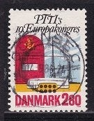 1303 - Denemarken michel 877 gestempeld , Europees cong, Verzenden, Finland, Gestempeld