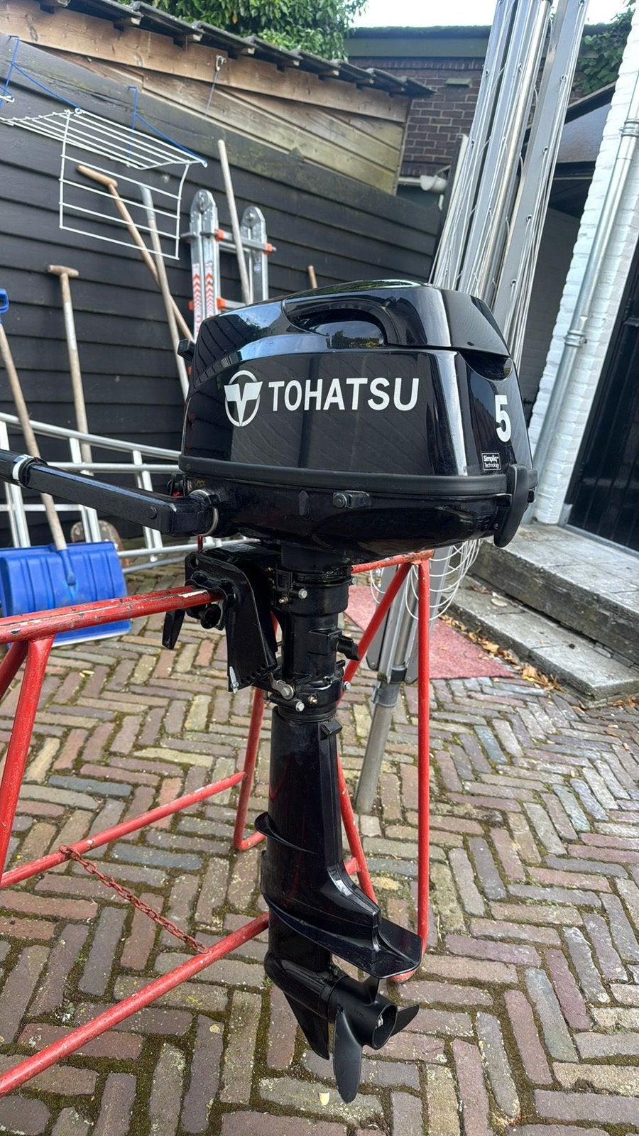 Tohatsu 5 PK 4-takt Buitenboordmotor - 2018 - Zeer nette sta, Ophalen, 5 tot 10 pk, Viertaktmotor, Zo goed als nieuw