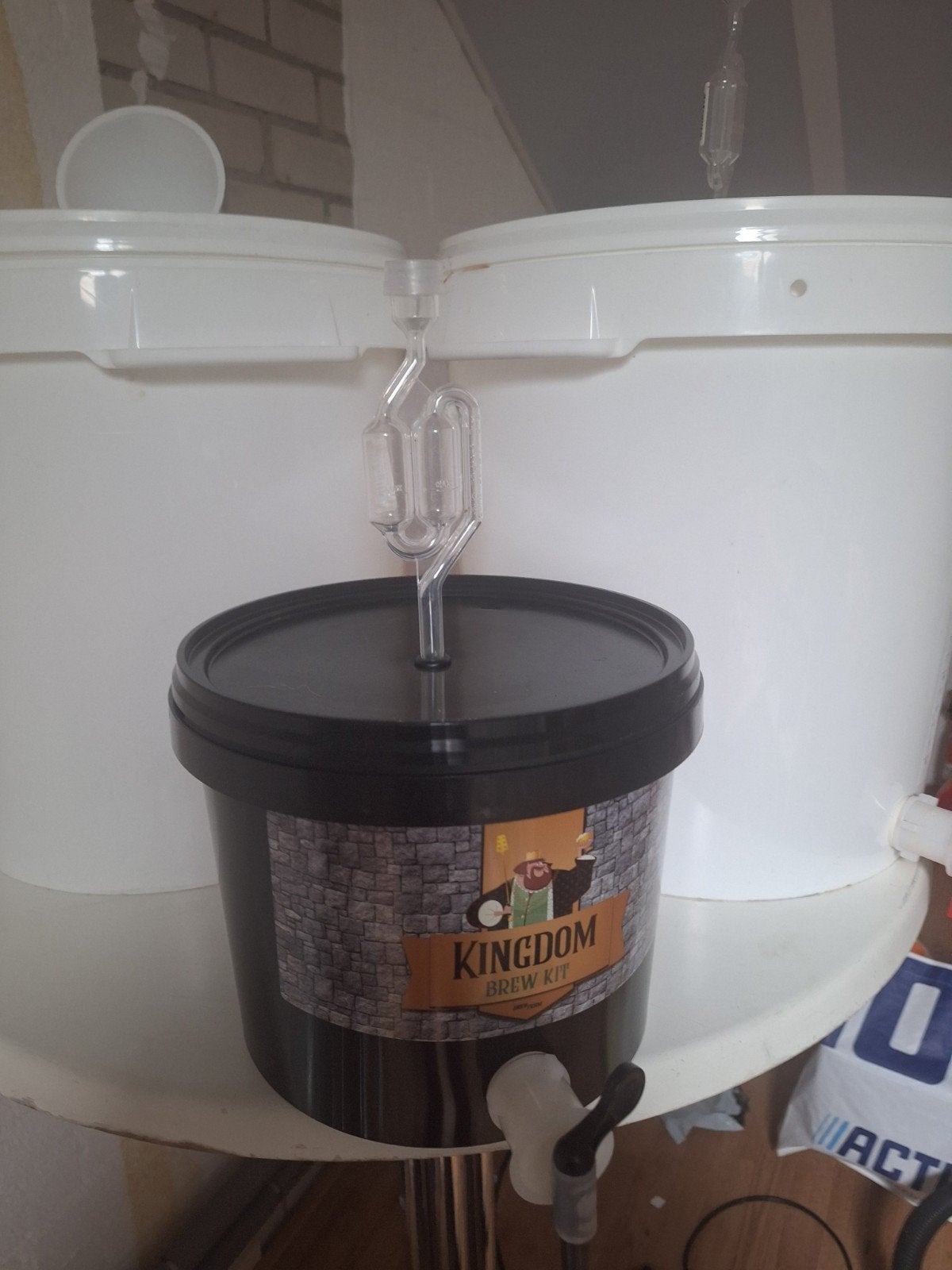 Brouwkit en gistingsemmers voor zelf bier maken, Ophalen of Verzenden, Gebruikt