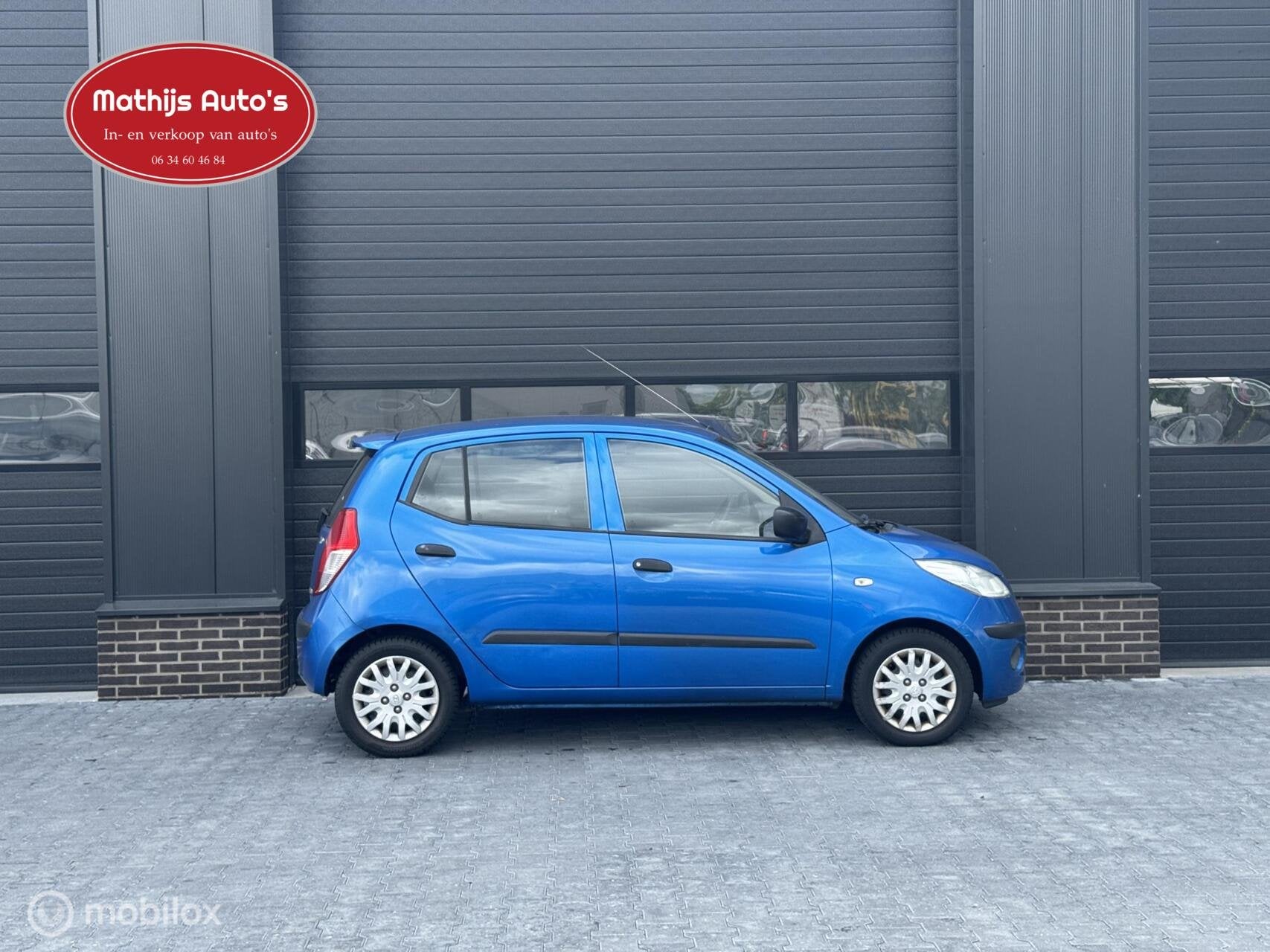 Hyundai i10 1.25i Active Cool Automaat! Airco! Nette staat!, Auto's, 31 €/maand, 4 cilinders, Blauw, Origineel Nederlands