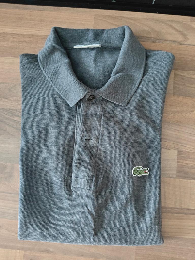 Lacoste Polo Grijs Maat S, Lacoste, Ophalen of Verzenden, Grijs, Gedragen