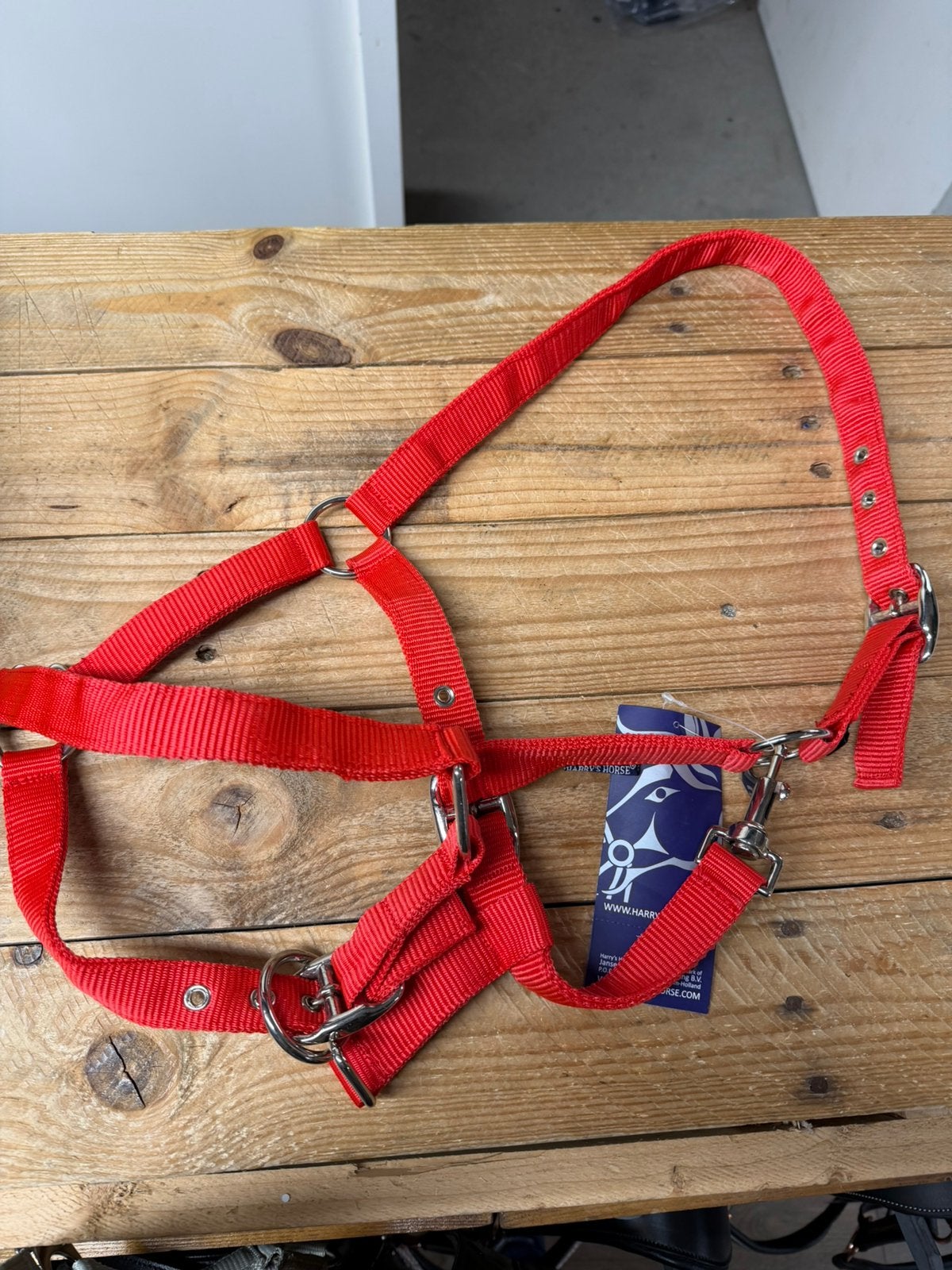 Harry’s horse halster maat cob  nieuw rood, Dieren en Toebehoren, I, Nieuw, Ophalen of Verzenden, Halster