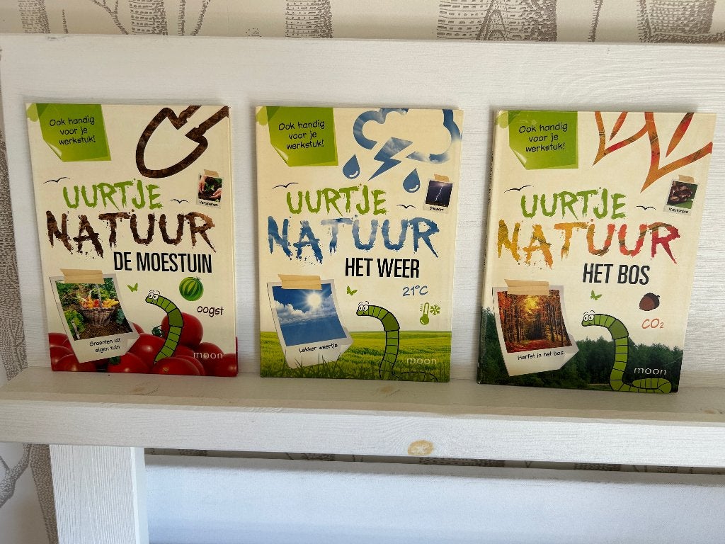 3x Uurtje natuur bos moestuin het weer , Verzenden, Nieuw, Natuur algemeen