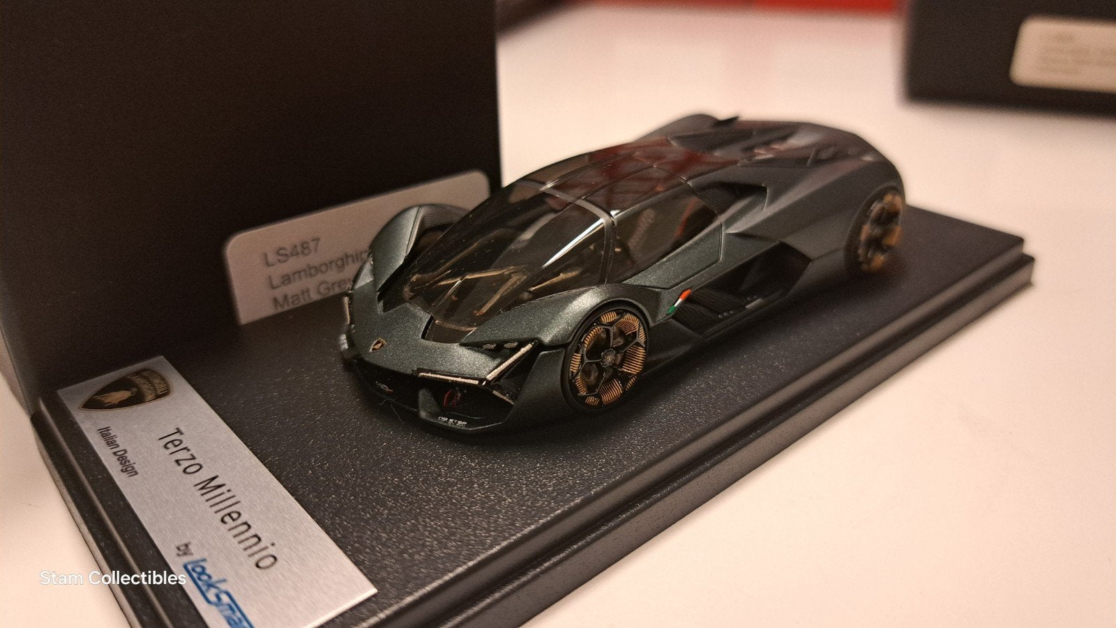 Looksmart LS487 Lamborghini Terzo Millennio Matt Grey, Hobby en Vrije tijd, Modelauto's | 1:43, Overige merken, Auto, Ophalen of Verzenden