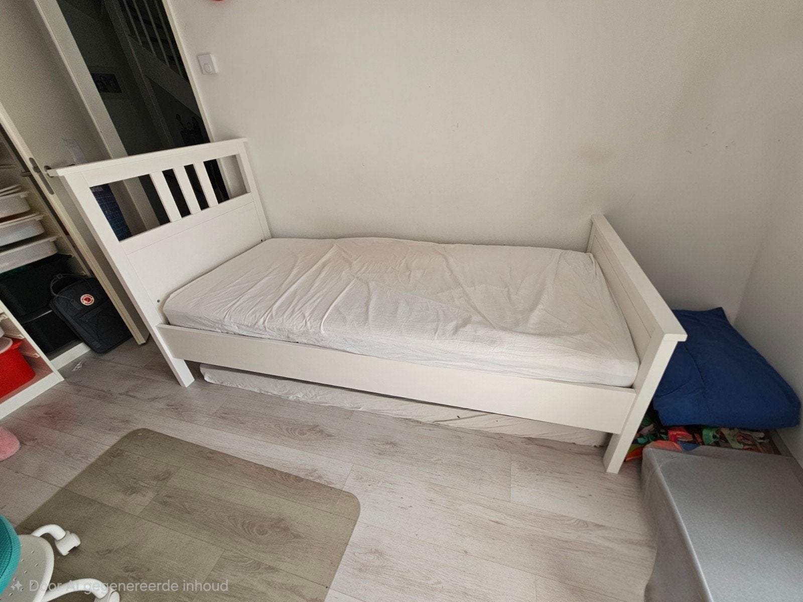 Hemnes bed Ikea met matras, Huis en Inrichting, Slaapkamer | Bedden, Ophalen, Gebruikt, 90 cm, Eenpersoons