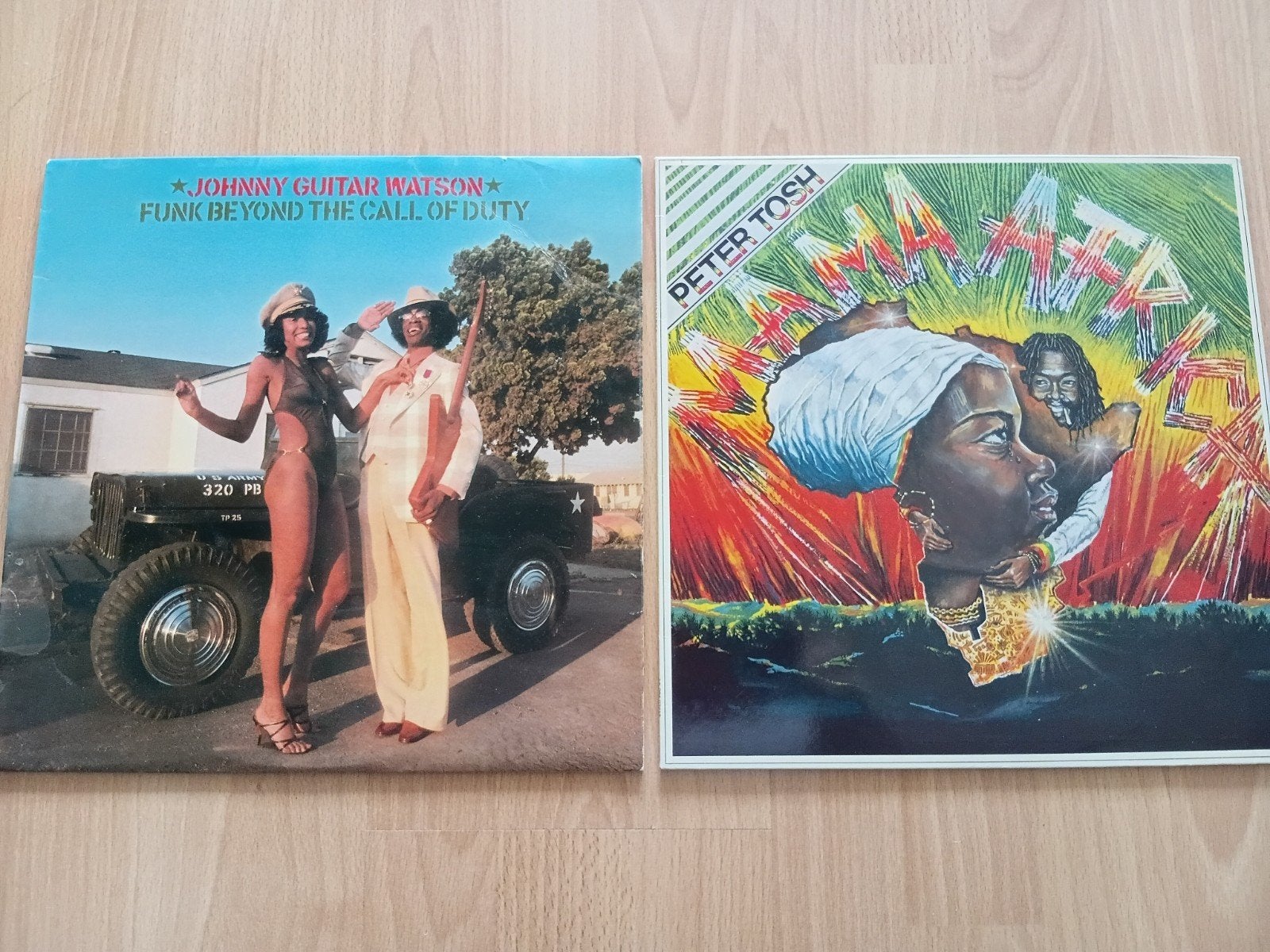 Johnny Guitar Watson en Peter Tosh, Ophalen