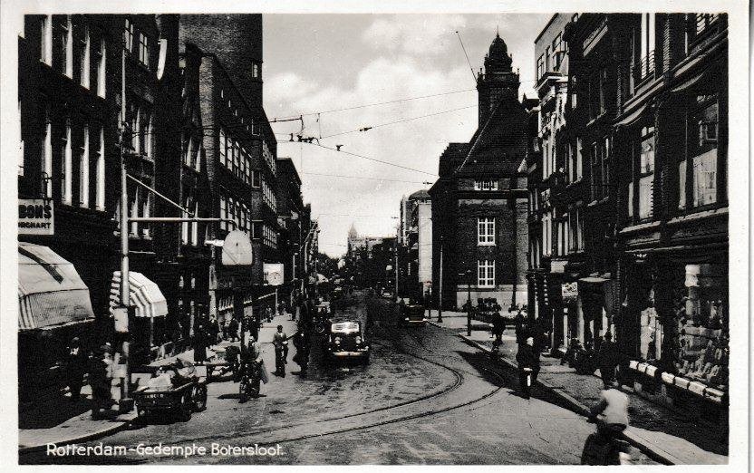ROTTERDAM - GEDEMPTE BOTERSLOOT, Ophalen of Verzenden, 1940 tot 1960, Ongelopen, Zuid-Holland