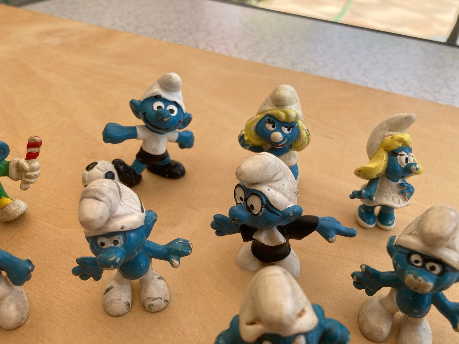10 verschillende oude Smurfen - Verkoop per stuk, Verzamelen, Smurfen, Gebruikt, Verschillende Smurfen, Bully, Ophalen of Verzenden