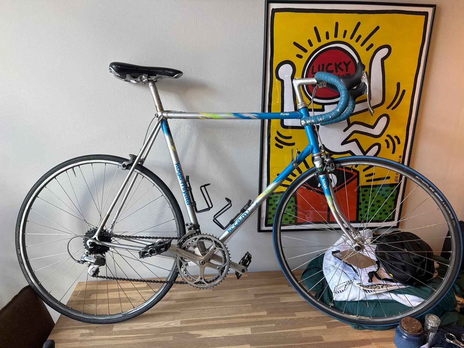 Vintage Koga Miyata racefiets 59 - Goede staat, Fietsen en Brommers, Fietsen | Racefietsen, Ophalen, 28 inch, Gebruikt, Koga Miyata