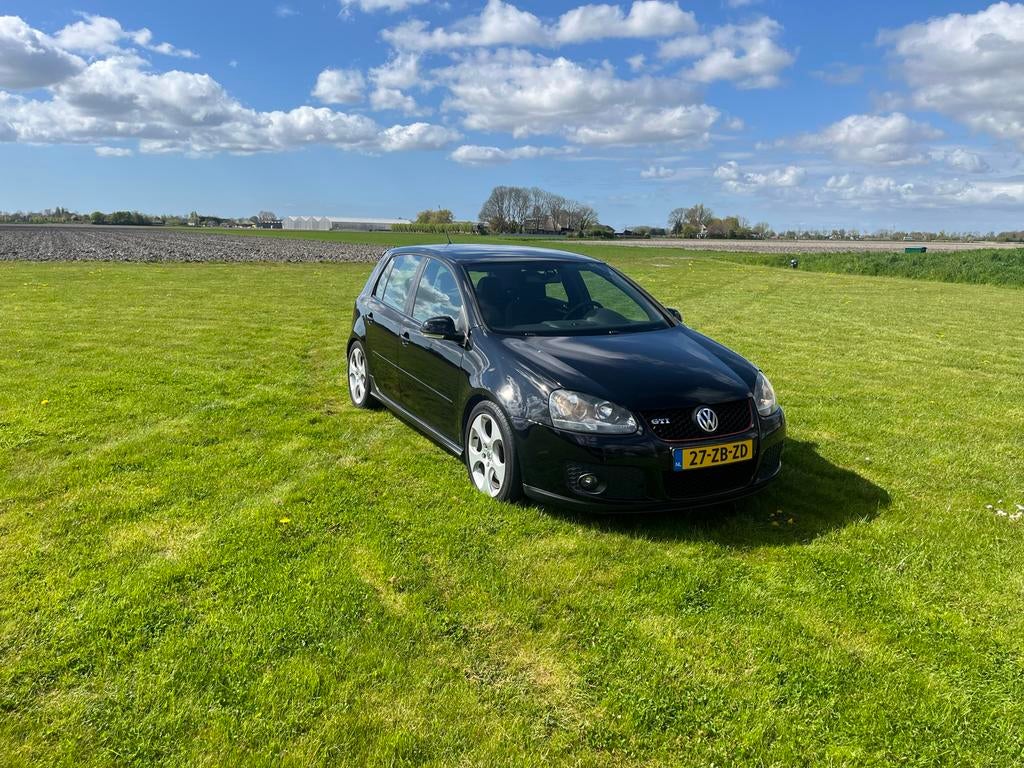 Volkswagen Golf V GTI 2.0 TFSI 200PK 2008, 4 cilinders, Zwart, Origineel Nederlands, Handgeschakeld
