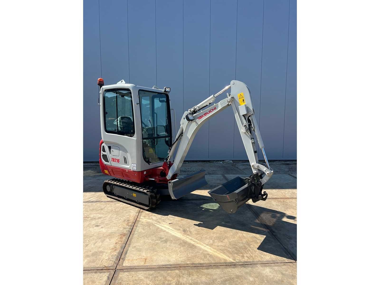 2021 Takeuchi TB216 Mini Rupsgraafmachine, Zakelijke goederen, Graafmachine