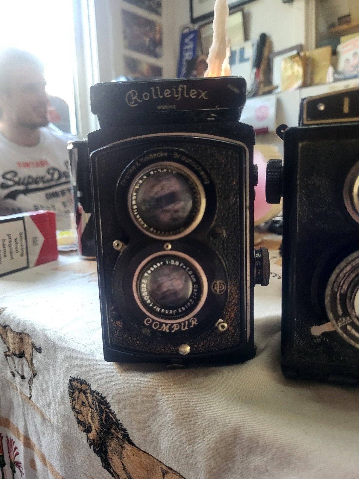 Rolleiflex Old Standard Franke & Heidecke  3.8/75mm, Audio, Tv en Foto, Fotocamera's Analoog, Ophalen of Verzenden, Compact, Overige Merken