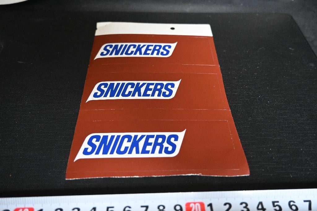 sticker SNICKERS, Verzamelen, Ophalen, Zo goed als nieuw