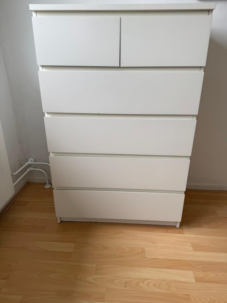 Witte ladekast. IKEA, Huis en Inrichting, Kasten | Ladekasten, Ophalen, Gebruikt, 5 laden of meer, 100 tot 150 cm