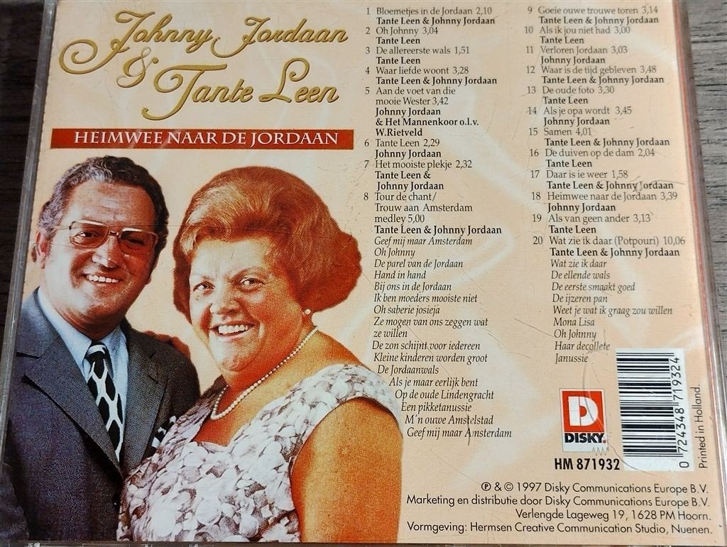 Johnny Jordaan & Tante Leen - Heimwee Naar De Jordaan, Ophalen of Verzenden, Zo goed als nieuw, Levenslied of Smartlap