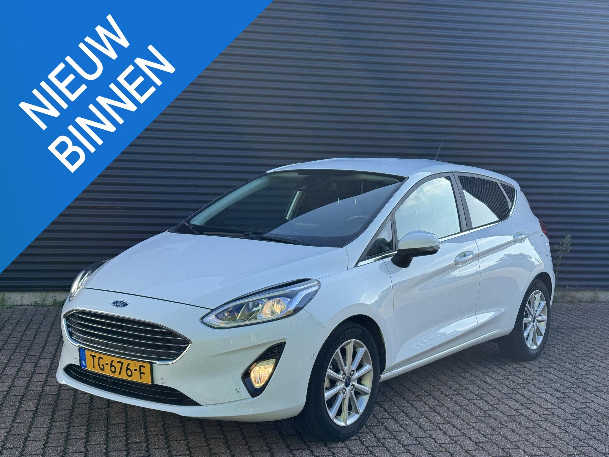 Ford Fiesta 1.5 TDCi Titanium NAP/Dealer onderhouden/BTW AUT, Voorwielaandrijving, Gebruikt, 4 cilinders, Wit