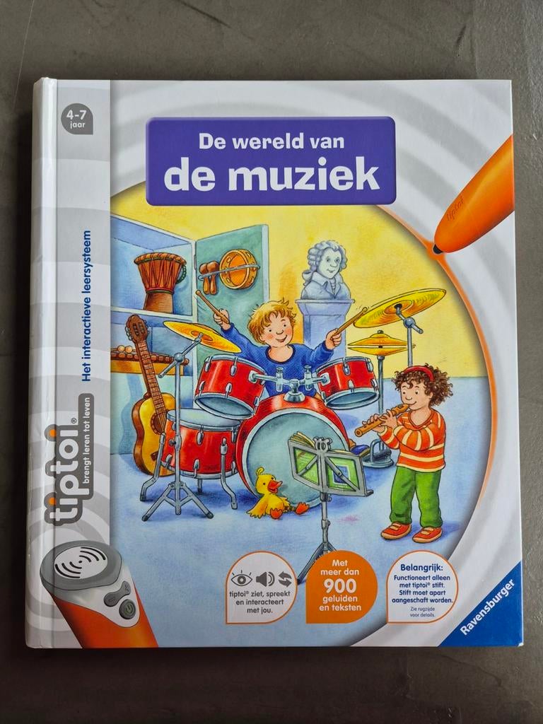 Tiptoi de wereld van muziek, Ophalen of Verzenden, Zo goed als nieuw, Taal en Lezen, Met geluid