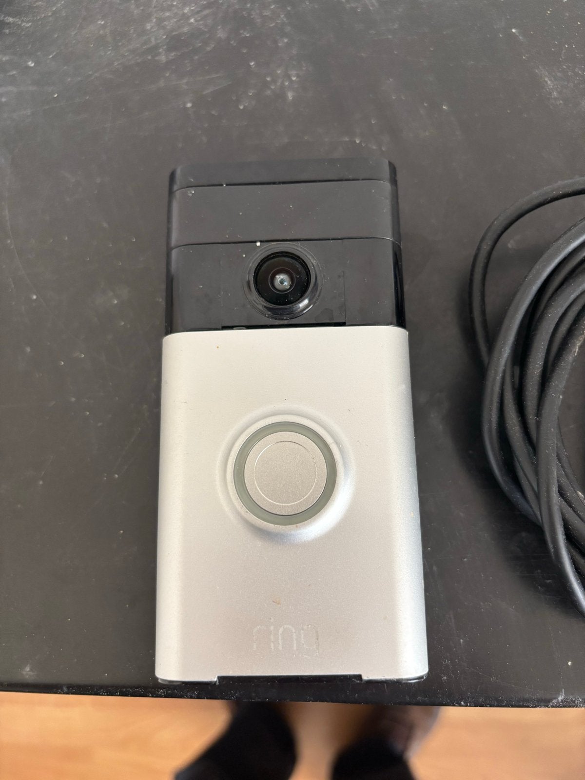 Ring Video Deurbel met adapter, Huis en Inrichting, Deurbellen, Ophalen of Verzenden, Bewegingsdetectiesensor, Gebruikt, Draadloos