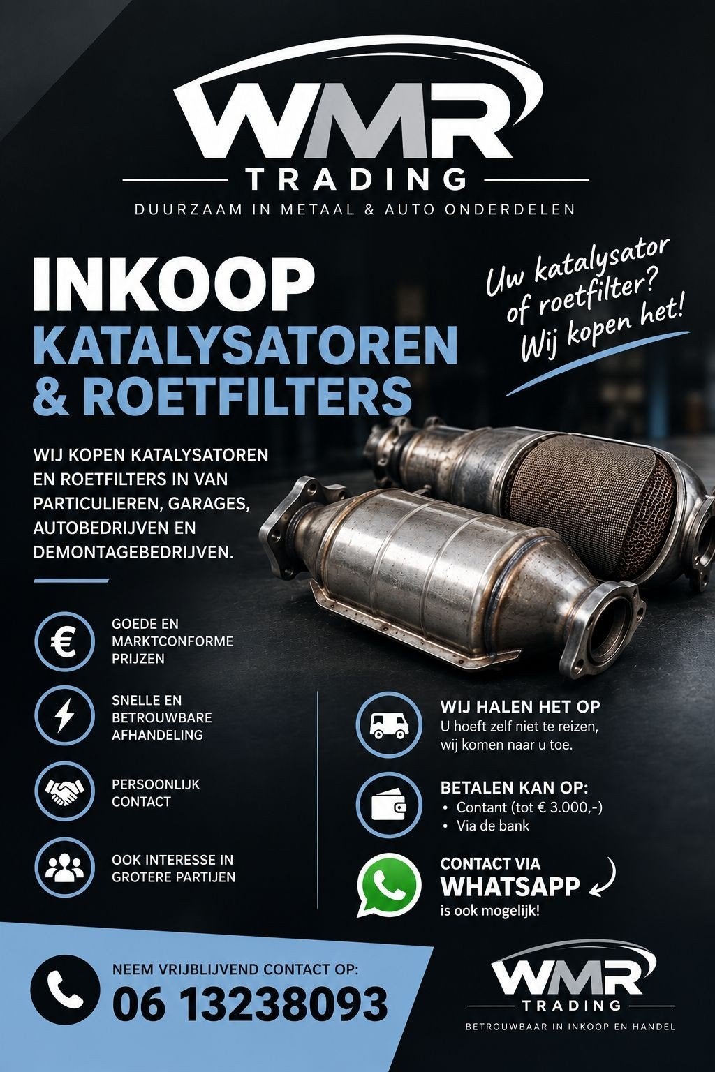 Inkoop oude katalysatoren en roetfilters - Alle merken, Ophalen, Gebruikt, Overige automerken