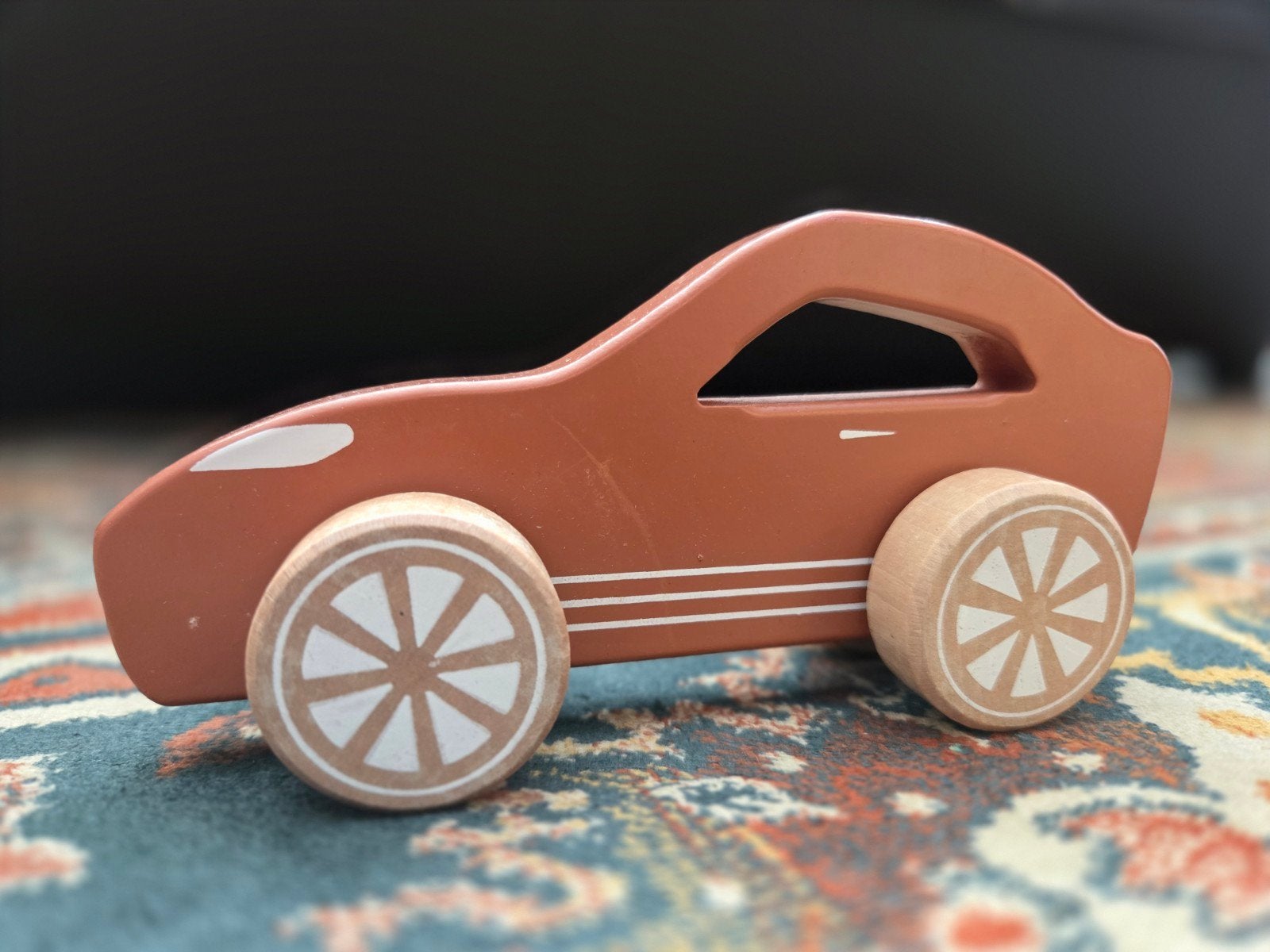 Little Dutch Houten Sportauto (kleur: Roest), Ophalen of Verzenden, Zo goed als nieuw