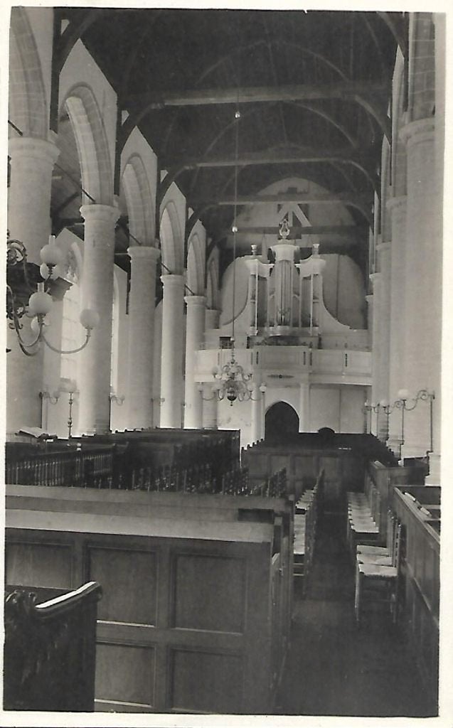 Noordwijk- -Interieur N.H.Kerk., Verzenden, 1960 tot 1980, Gelopen, Zuid-Holland