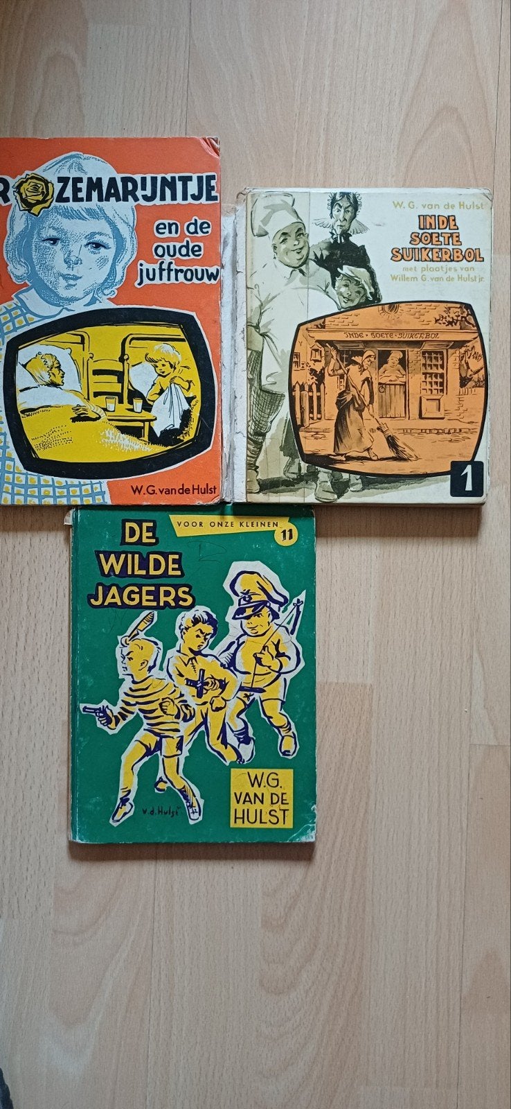 Vintage kinderboeken W.G. van de Hulst - 3 stuks, Ophalen of Verzenden, Gelezen, W.G. van de Hulst, Fictie algemeen