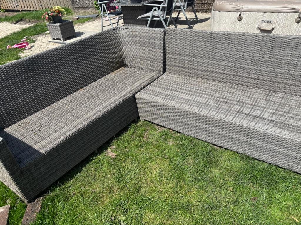 Loungebank zonder kussens, Tuin en Terras, Tuinsets en Loungesets, Ophalen, Gebruikt