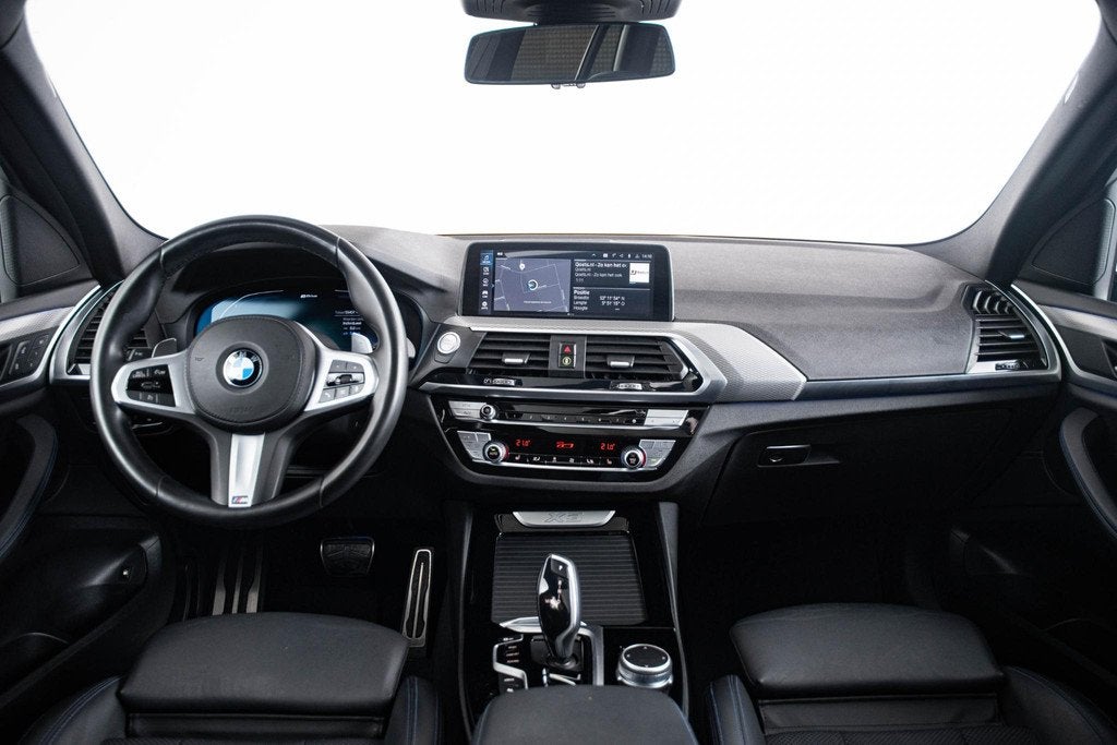 BMW X3 xDrive30e High Executive M Sport - Trekhaak - Panoram, Auto's, BMW, Gebruikt, 4 cilinders, Blauw, Leder en Stof