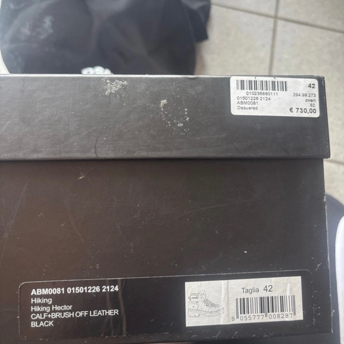 Dsquared2 Hiking Hector Boots Zwart Maat 42, Ophalen of Verzenden, Nieuw, Zwart, Boots