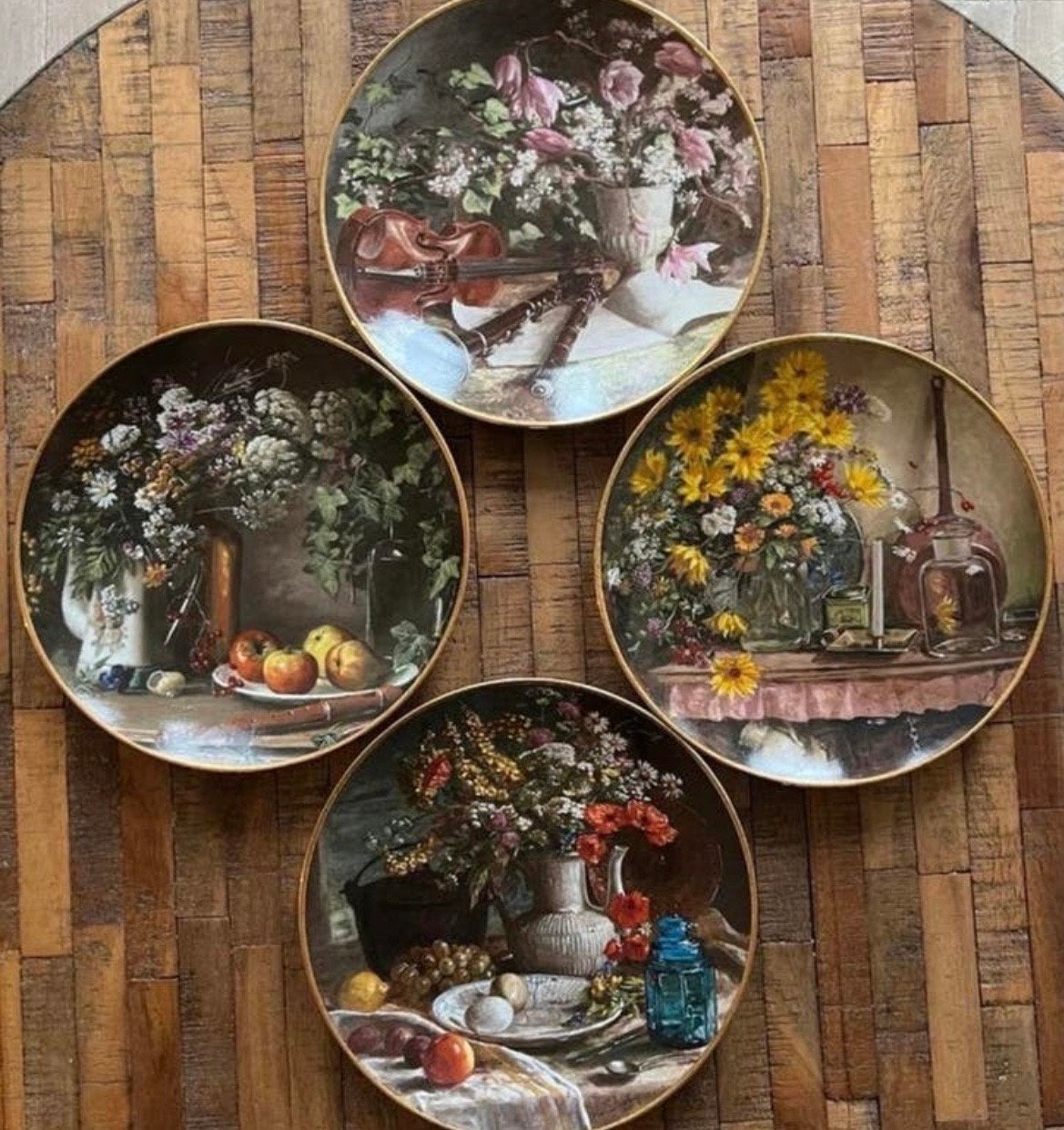 4 wandborden 'Stilleven' van Van den Berg, Ophalen
