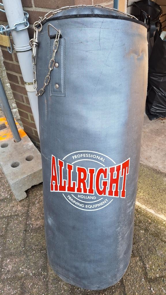 Allright Professionele (Kick)Bokszak 100cm met ketting, Ophalen