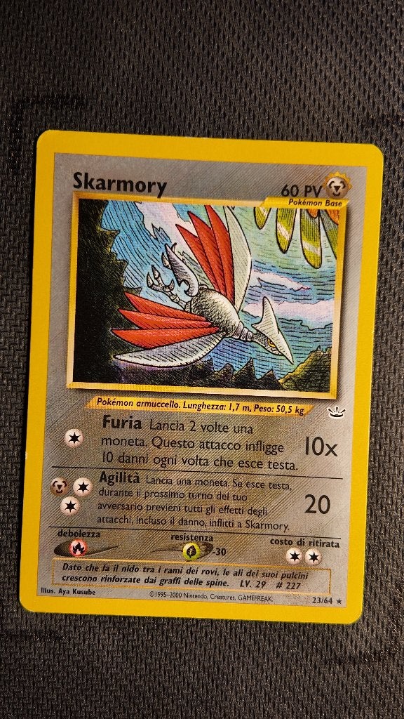 Skarmory 23 Neo Revelation | Pokemon kaart, Ophalen, Zo goed als nieuw, Losse kaart
