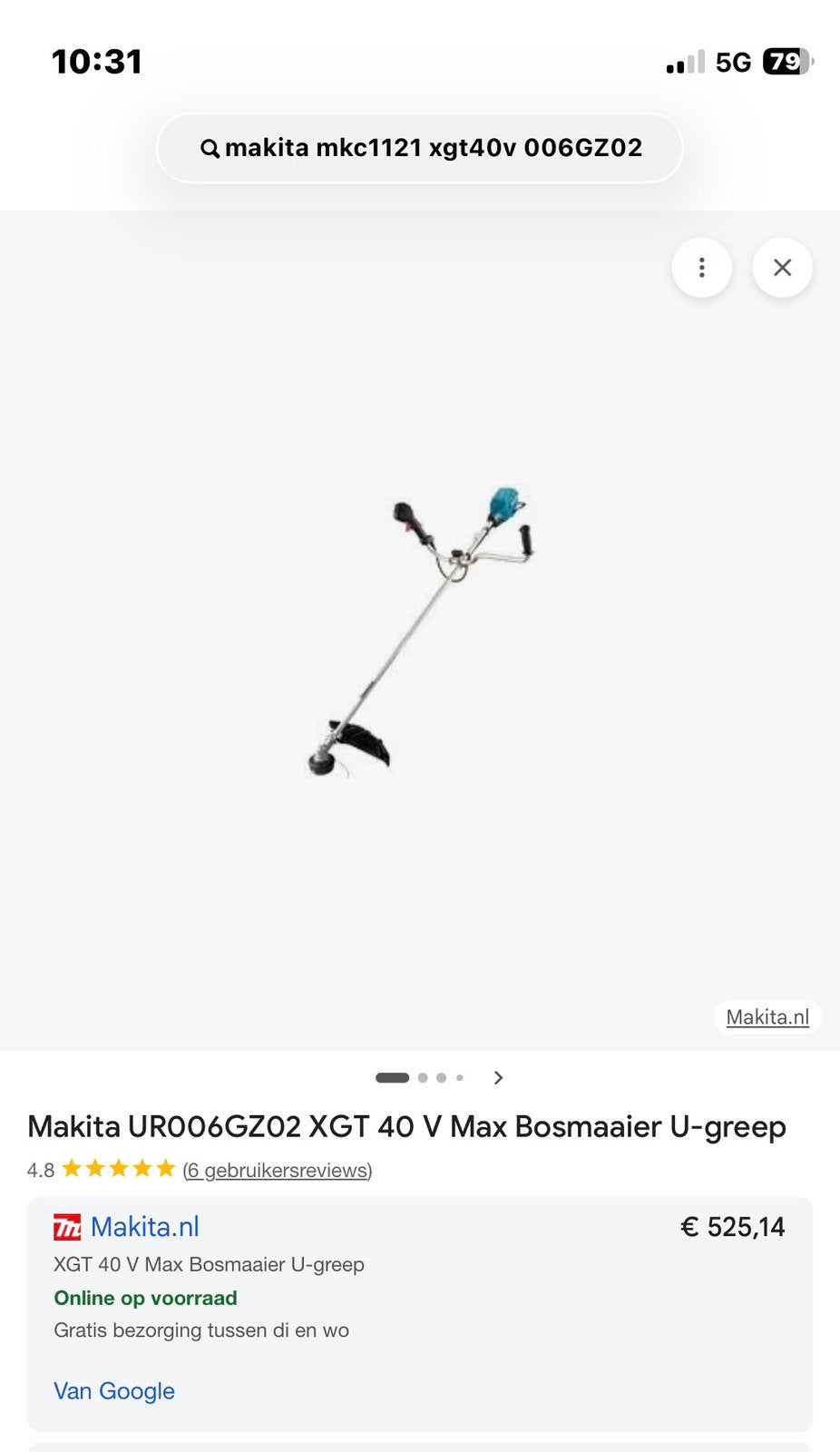 Nieuwe Makita XGT 40V Trimmer (zonder accu) met garantie, Ophalen of Verzenden, Nieuw, Accu