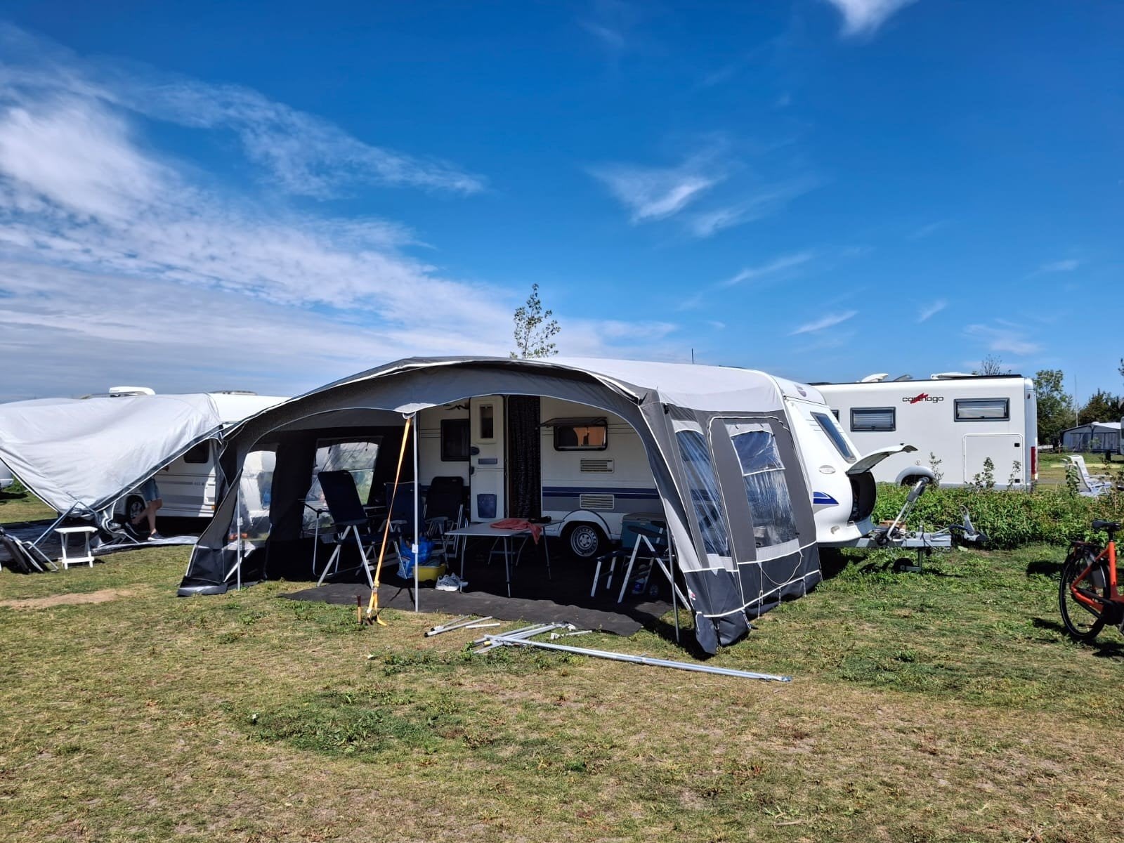 Dorema President XL300 voortent maat 13 (950-975 cm), Caravans en Kamperen, Voortenten en Luifels, Ophalen, Gebruikt, Ten Cate All Season 240g/m2