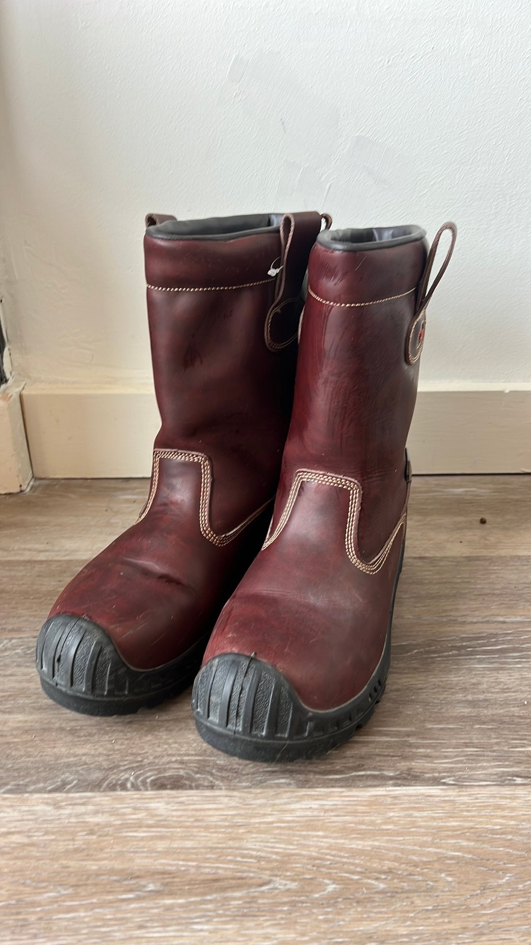 Gevavi Werklaarzen maat 41, Kleding | Heren, Zwart, Ophalen of Verzenden, Zo goed als nieuw, Werkschoenen