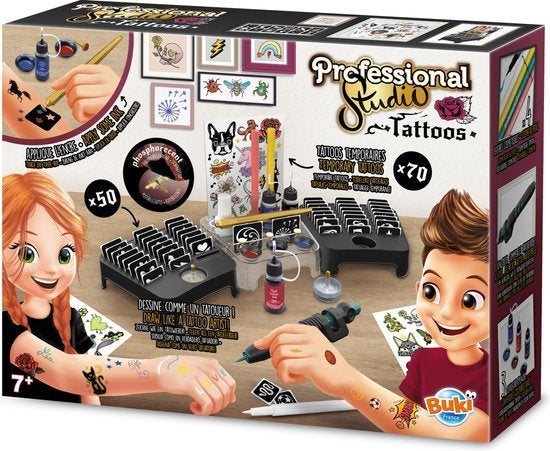 Buki - Tattoos studio - Tattoos voor kinderen - Tatoeages, Nieuw, Ophalen of Verzenden, Www.loods56.nl, X