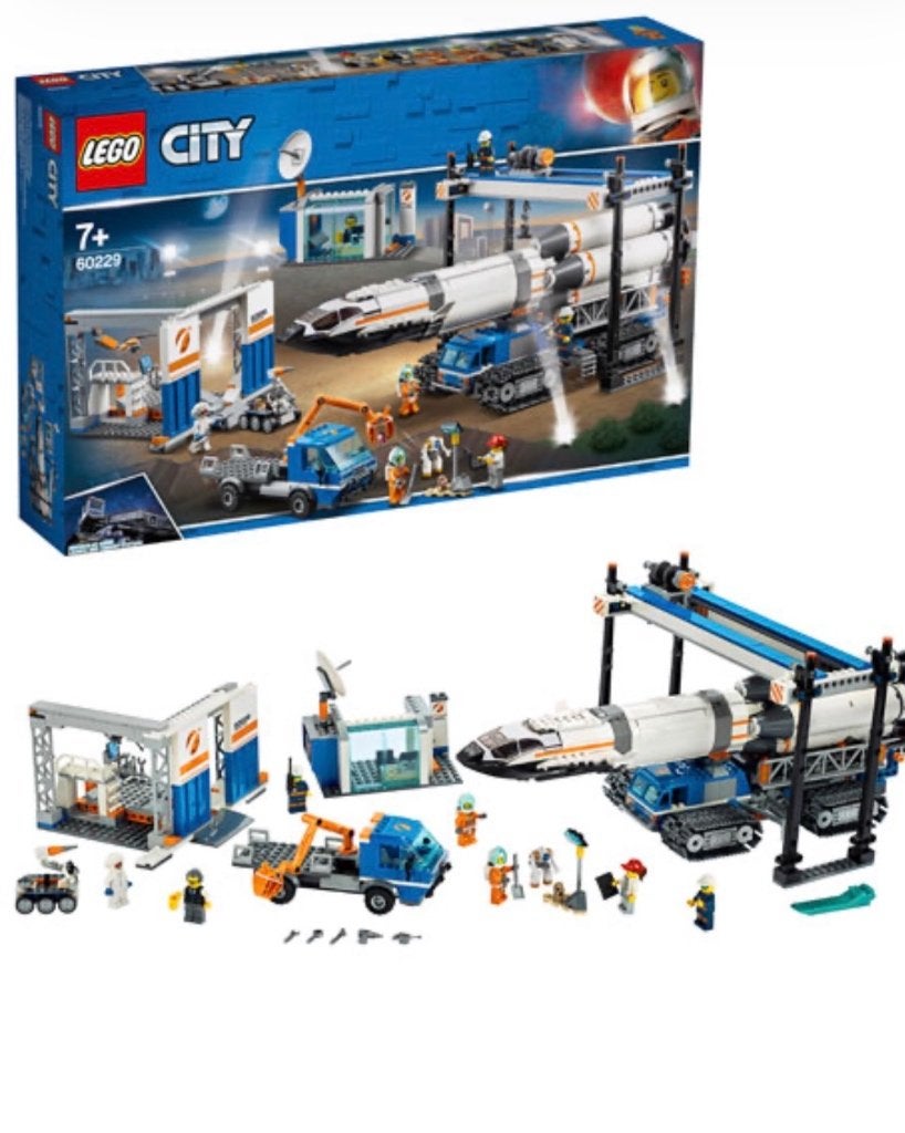 LEGO 60229 Raket Bouwen en Transporteren, Kinderen en Baby's, Speelgoed | Duplo en Lego, City, Lego, Ophalen of Verzenden, Zo goed als nieuw