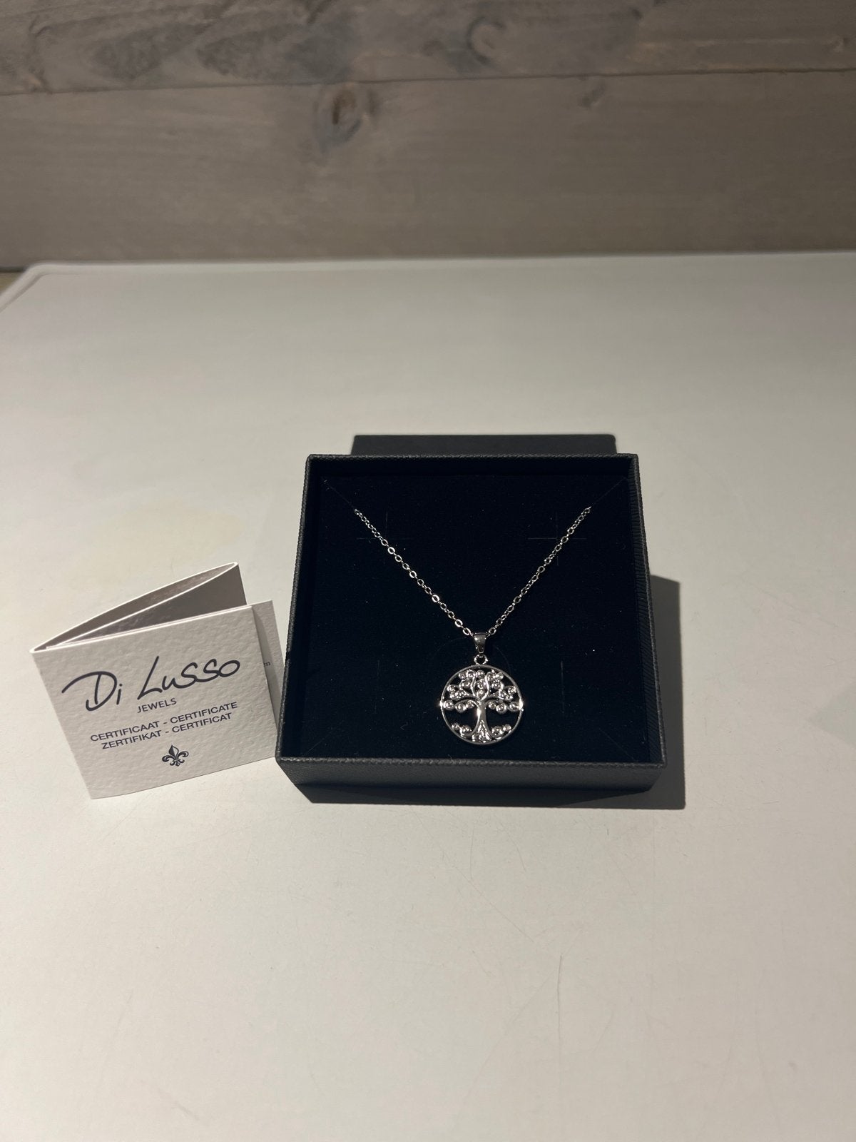 Di Lusso Jewels Ketting 'Levensboom' met Kristallen, Met kristal, N, N, Ophalen of Verzenden