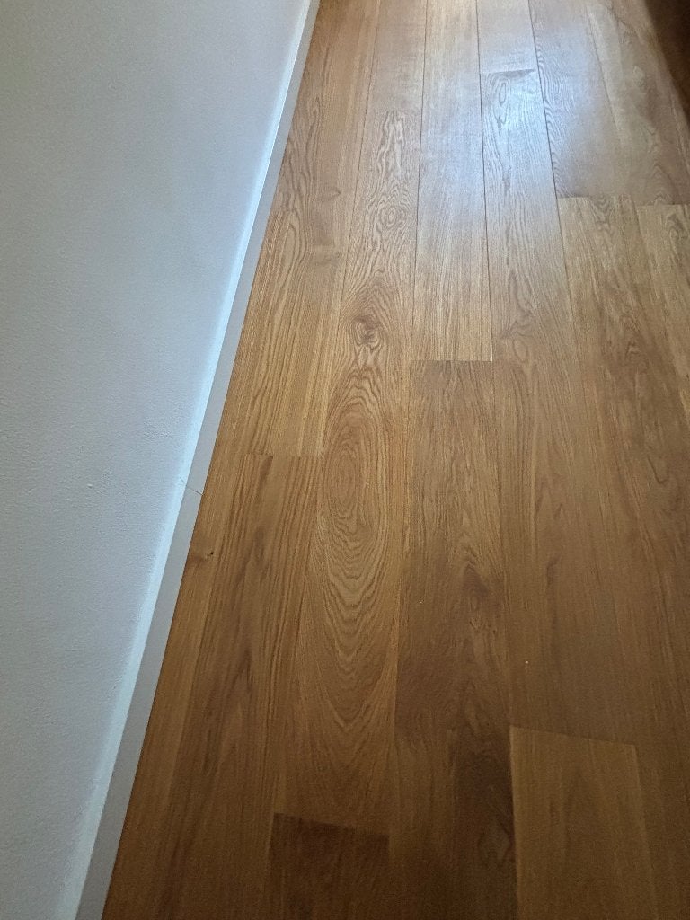 Eiken lamel plank 18br Noestvrij onbehandeld, Doe-het-zelf en Verbouw, Hout en Planken, Ophalen, Gebruikt, Minder dan 25 mm, Eiken