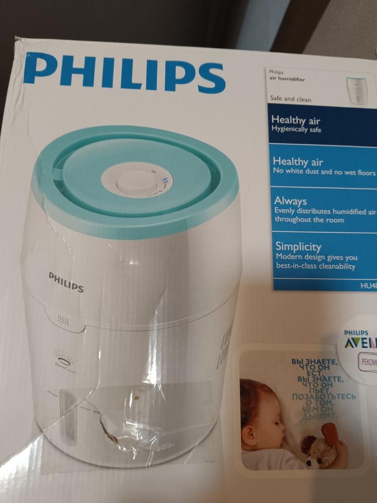 Philips Luchtbevochtiger HU4801/01 - in doos, Ophalen of Verzenden, Nieuw, Luchtbevochtiger