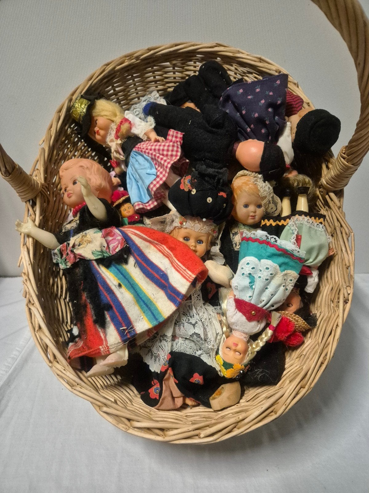 hele mand vol met klederdracht popjes, Verzamelen, Ophalen of Verzenden, Zo goed als nieuw