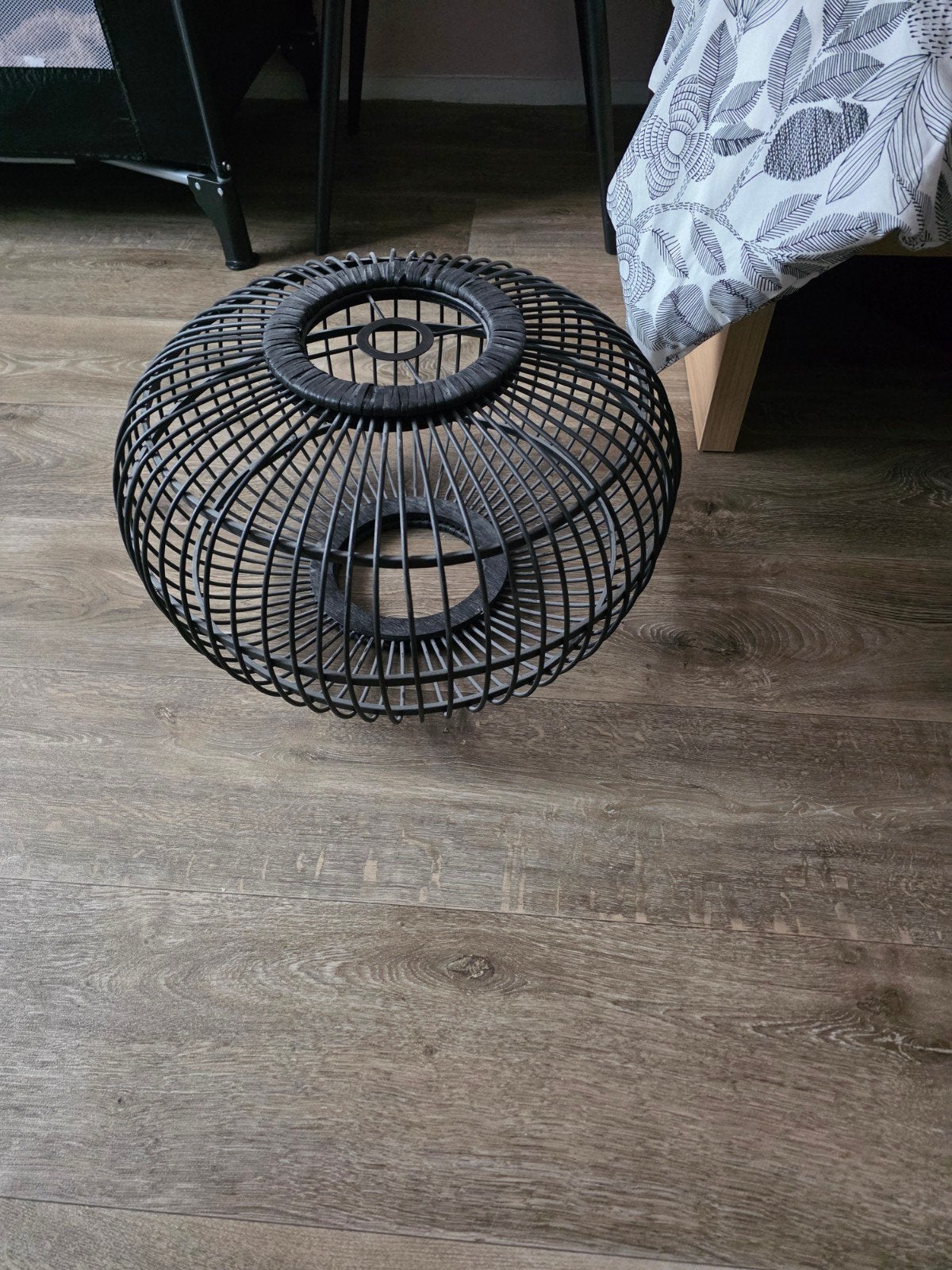 Hanglamp bamboe met pendel, Ophalen, Rond, Minder dan 50 cm, Minder dan 50 cm