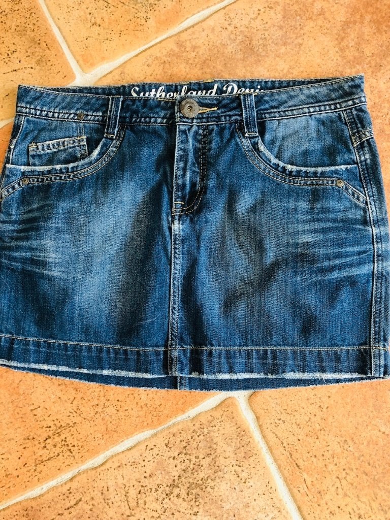 rok denim rokje spijkerrokje  Sutherland maat 40 42  zgan, Maat 38/40 (M), Sutherland, Blauw, Ophalen of Verzenden