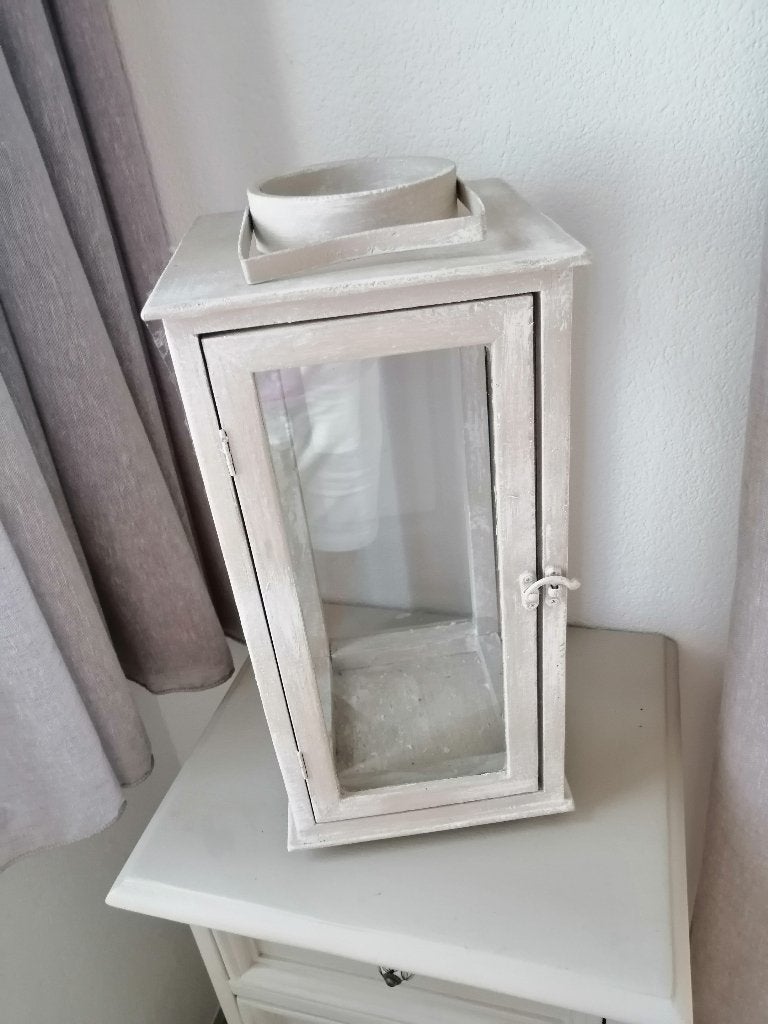 Brocante windlicht, Huis en Inrichting, Woonaccessoires | Kandelaars en Kaarsen, Ophalen, Windlicht