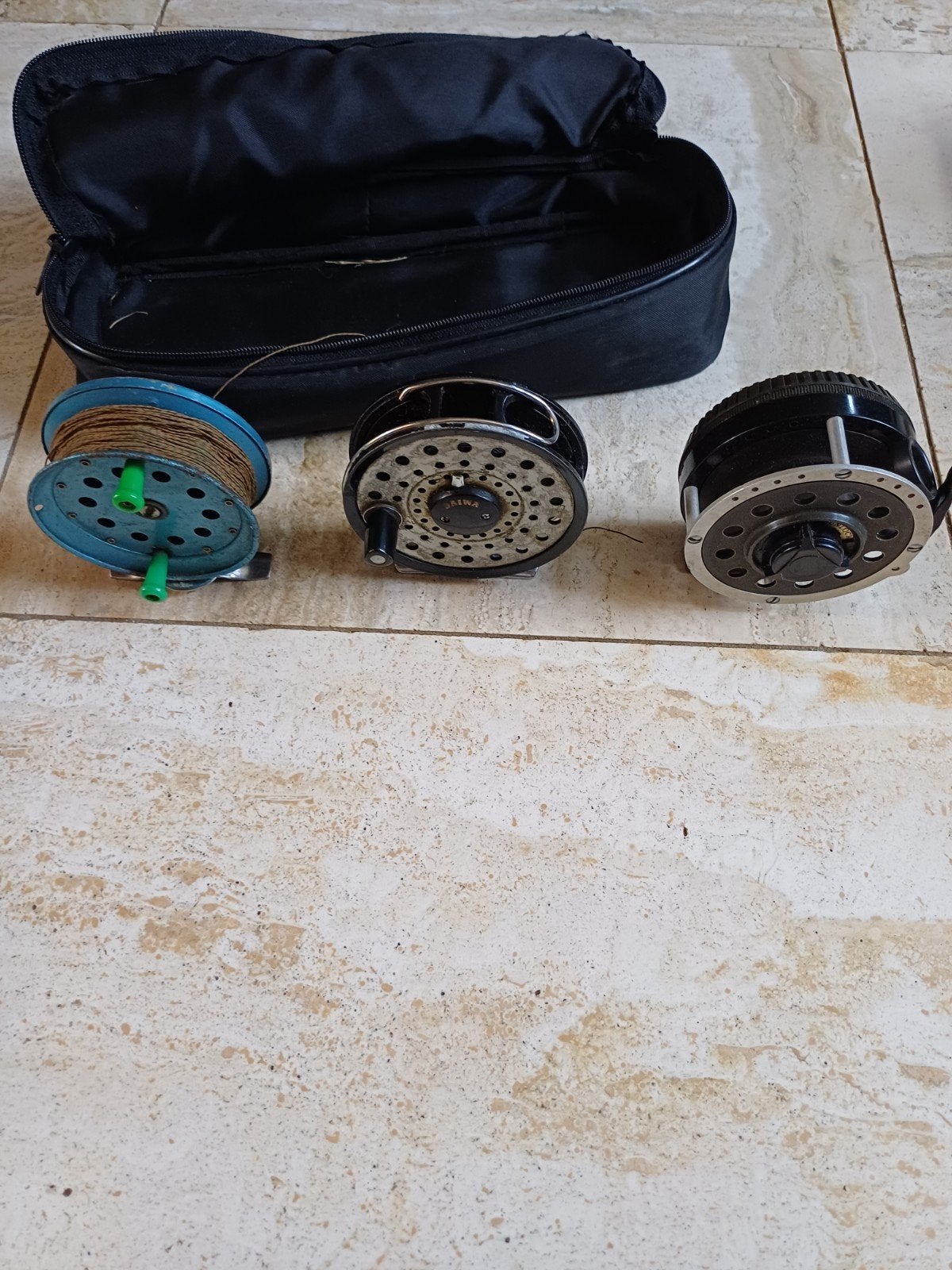 Vismolens, Watersport en Boten, Hengelsport | Vliegvissen, Ophalen of Verzenden, Gebruikt, Molen