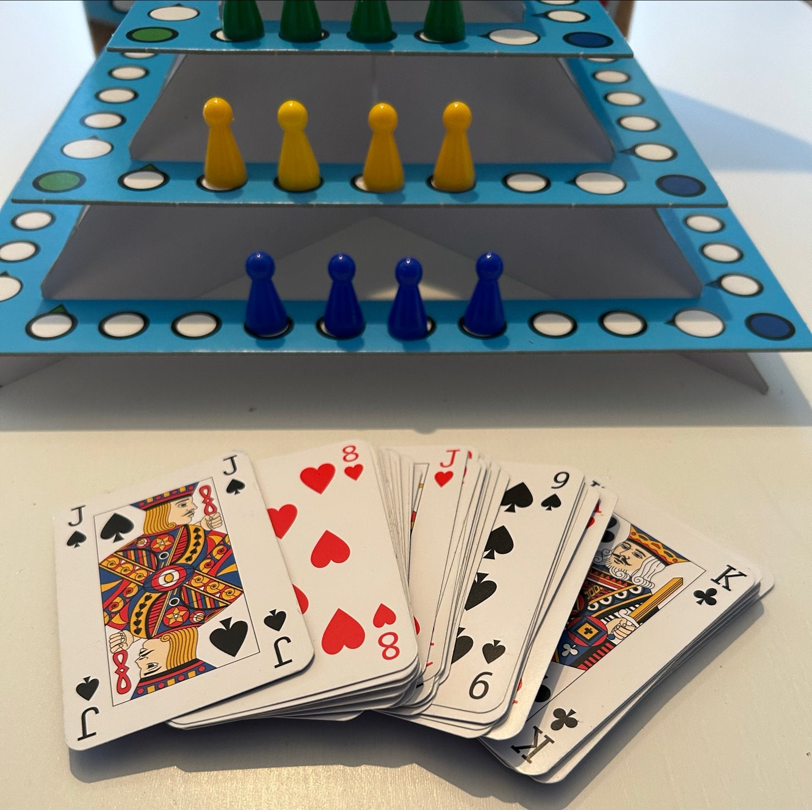3D Keezenspel Oud Hollands Keezen Bordspel - 2 tot 4 Spelers, Een of twee spelers, Ophalen of Verzenden, Zo goed als nieuw